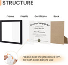 Certificate Frame With Clear Plexiglass  8 5 By 11 Picture Diploma Document Degr