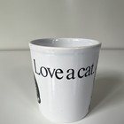 Vtg Kiln Craft Tableware Pottery Cat Mug  love A Cat  Cat Graphic