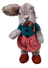 Vintage 1950s Steiff Nikili Girl Bunny Rabbit Stuffed Animal W basket   3 Chicks