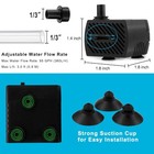 Pulaco 95gph 5w Mini Submersible Water Pump For Aquarium  Pond  Fountain