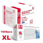1000pcs 4 Mil Blue Nitrile Disposable Exam Gloves Powder Latex Free  xs-xl Size 