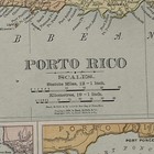Antique 1901 Map Of Porto Rico 14   x11   