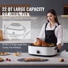 Electric Roaster Oven 22qt Turkey Roaster Oven With Self-basting Lid 1450w
