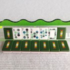 Olive Green Retro Geometric Floral Acrylic American Mahjong Tiles   Free Bag