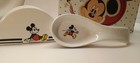 Vintage 5-piece Mickey Mouse Kids Dinnerware Set   Vintage Ceramic Tabletop Lot