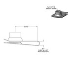 5 16 -18 Long Stainless Steel U -style Clip-on Ss Long  Silver