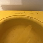 Vintage 1970 s Cosco Yellow Reversible Child Booster Seat 3  6  Hard Plastic