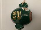 Japanese Dorei Clay Bell Green Pottery Dorei Asian Antiques Hammer