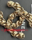 Authentic Chanel Gold Cc Logo Statement Large Pin Brooch Crystals Rare New