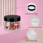 36 Pack 4 Oz Plastic Jars With Lids  Bpa Free  Reusable  Refillable Transparent