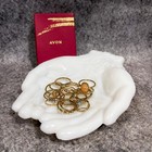 New Avon Lot 20 Gold Toned Rings Costume Jewelry Stone Accents Sizes 5-9 5  
