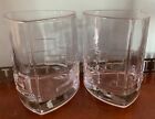 2 Joyjolt Revere Scotch Glasses  Old Fashioned Whiskey Glasses 11oz Clear