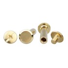 5mm Brass Plated Chicago Screw Posts Binding Screws Binder Posts Leather Rivets