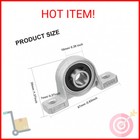 4pcs 10mm Pillow Block Bearing 0 39  Bore Diameter Mounted Pillow Block Kp000 Be