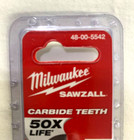Milwaukee 48-00-5542 5 - Pack  9  6 Tpi Wrecker  W  Carbide Teeth   nib 