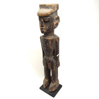 Vintage African Baule Colonial Wood Statue 7  Tribal Hand Carved Sculpture Art