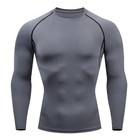 Men Bodybuilding Sports T-shirt Long Sleeve Fitness Compression Running Tee Gift