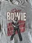 David Bowie Gray Graphic T-shirt Rock   Pop Music Artist band Tee Top  Size M