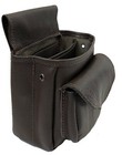 Leather Shotgun Shell Sporting Clay Skeet Trap Pouch Dlx - Brown Usa Made 