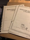 Original  Arcade Video Game Owners Manual Demolition Derby Set Midway   