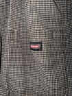 Dickies Men   s L Gray Check Short Sleeve Button-up Shirt Pockets Workwear