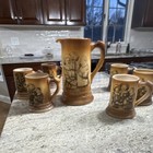  7  Rare Westmoreland Specialty Co rookwood Stained Milk Glass Stein  1