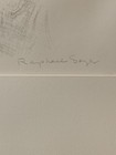 Raphael Soyer Signed Numbered Print 12 50 Strong Signature Faint Image No Glass