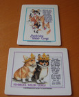 2 Vintage Pembroke Welsh Corgi Fridge Magnets 1993 Periwinkle s Pet Gallery Rare