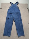 Liberty Denim Bib Overalls Mens 38x30 Blue Denim Workwear Carpenter Cotton Read