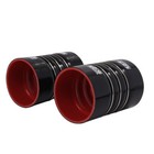 Silicone Hump Hose Pair Charge Air Cooler With Clamps Set 4  X 6  4 Inch Black