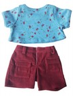 Blue Top Ruby Pants Outfit Teddy Bear Clothes Fits Most 14  - 18  Build-a-bear A