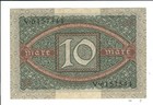 Banknote Germany - Weimar Republic - Reichsbanknote - 10 Mark - 1920