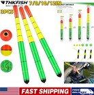Led Weighted Catfish Bobbers 3pc Wooden High Visibility Pole Floats Outdoor Fish