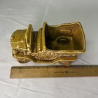 Vintage Caffco Ceramic Antique Car Planter Flower Pot Jalopy 70s Green Japan