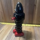 1960   s Space Age  Tin Wind Up Action Planet Robot Space Toy