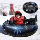 Snow Tube Sled 45 Inch Heavy Duty Inflatable Winter Snow Fun Tube