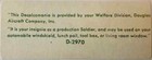 Reproduction Wwii Douglas Aircraft Worker Peel   Stick Vinyl Decal  Dec-0163