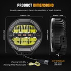 2x 9inch Led Round Driving Spot Work Light Offroad Drl Spotlight 4x4 Truck Black
