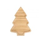 Wooden Food Dish Christmas Decorative Plate Xmas Decor Rustic For Cheese Cookie