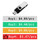 32gb Usb 2 0 Flash Drives Zip Pen Thumb Drive Memory Stick Rotatable Black Us