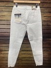 White Floral Embroidered Skinny Jeans With Distressed Detail
