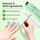 Acetone Nail Polish Remover  Professional Soak Off Gel Polish Remover Natural Fo