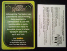 2010 Mcdonalds Happy Meal The Last Airbender Aang Card W tattoo Sheet Mk