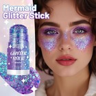 Dageda Mermaid Body Glitter Stick sparkly Hair 3 1 1 5 1 5 Inches 