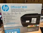 Hp Officejet 3830 All-in-one Printer With Extra Black Cartridge - New 