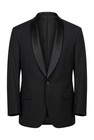 Lord West Black One Button Tuxedo Jacket Satin Shawl Lapel Size 40s Shoulder