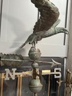 Large Antique Copper Weathervane Eagle Fiske  23x23x48 