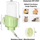 Guinea Pig bunny Water Bottle For Cage 17oz Hanging Rabbit Water Bottle No Drip