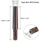 Mt2 Morse Taper Reamer - H8 Alloy Tool Steel 6 Flute Straight Shank Cutter