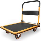 Folding Platform Push Cart Heavy Duty Utility Dolly Home Office Workshop Garden